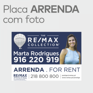 Placa Arrenda com Foto