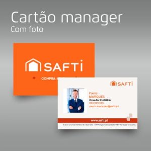 Cartão de visita manager com foto