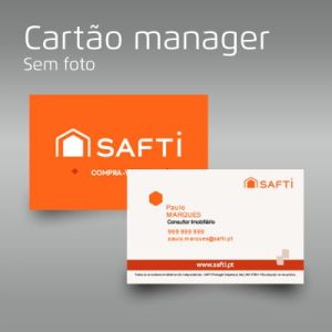 Cartão de visita manager sem foto